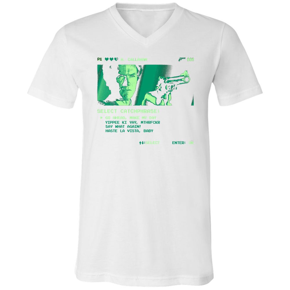 Unisex V-Neck T-Shirt - Z3Z1UNWH - White - 5
