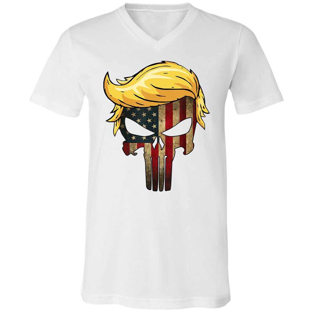 Unisex V-Neck T-Shirt - CWDAU6SV - White - 5