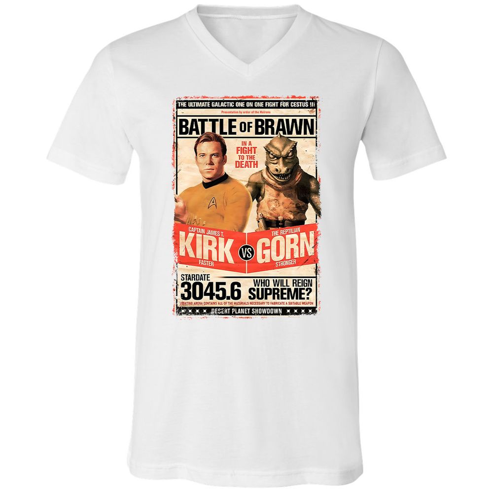 Unisex V-Neck T-Shirt - T79FDUXP - White - 5