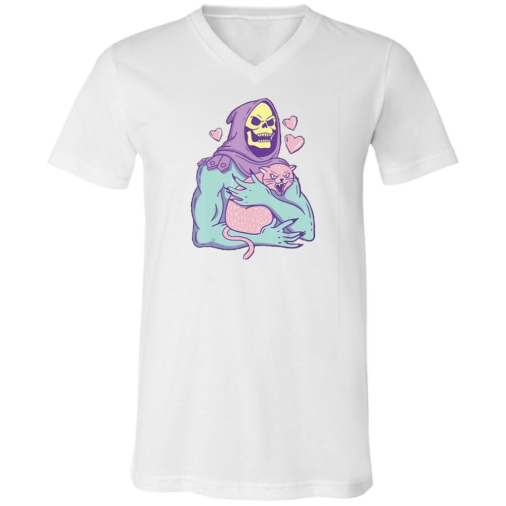 Unisex V-Neck T-Shirt - A3GSBGDK - White - 5