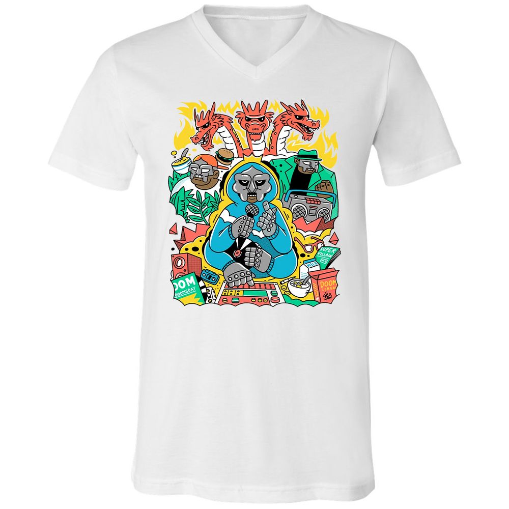 Unisex V-Neck T-Shirt - TT84195T - White - 5