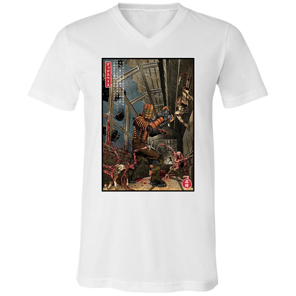 Unisex V-Neck T-Shirt - WCFL5KR1 - White - 5