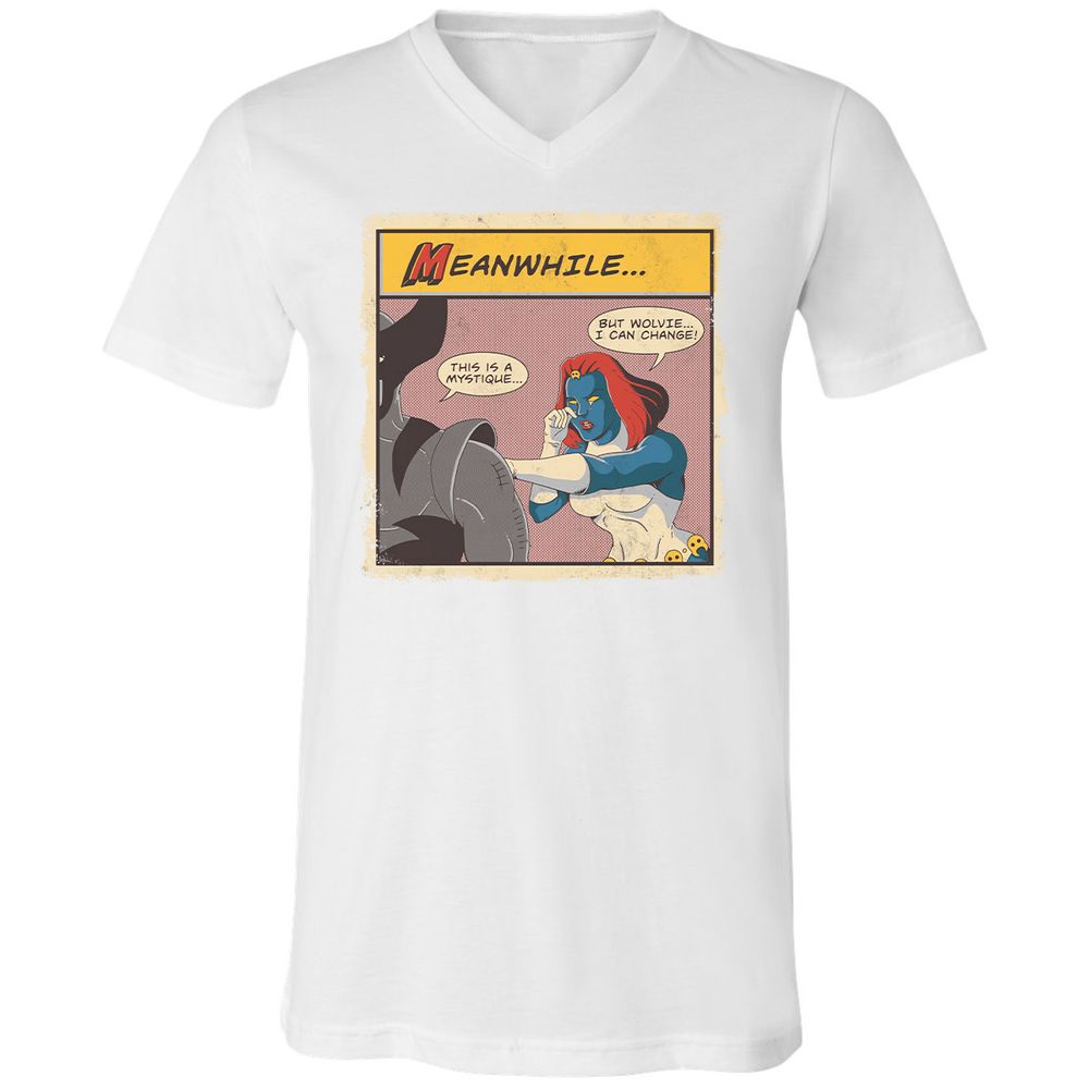 Unisex V-Neck T-Shirt - G4EKGYDR - White - 5