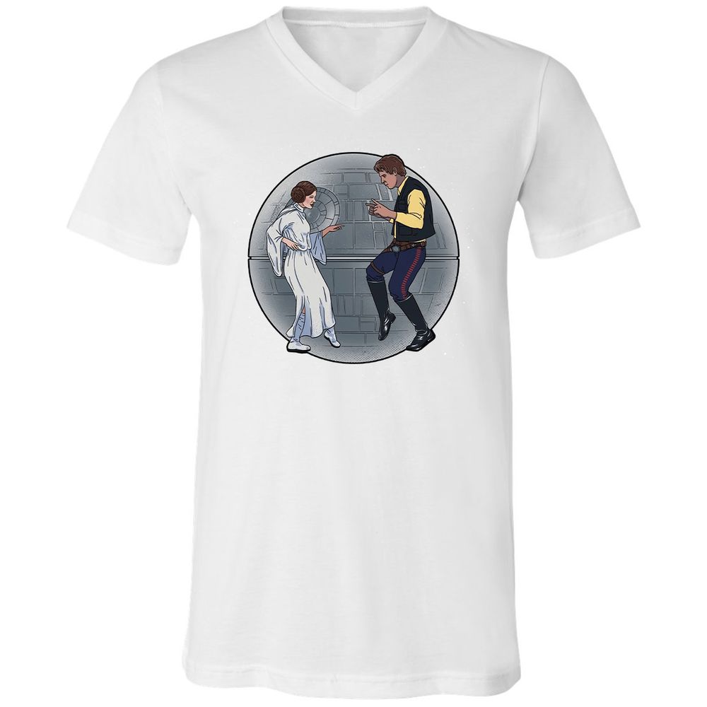 Unisex V-Neck T-Shirt - S5BBF5TG - White - 5
