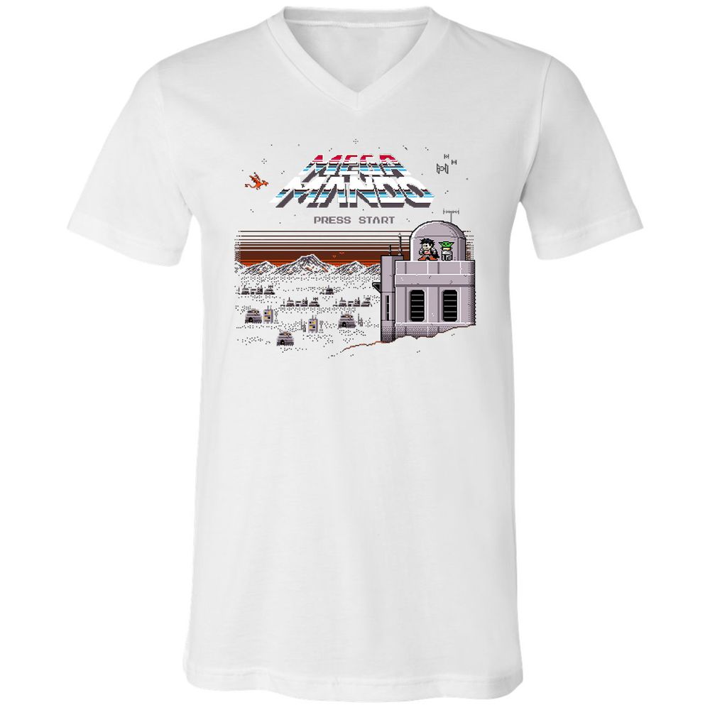 Unisex V-Neck T-Shirt - JPZV85MJ - White - 5