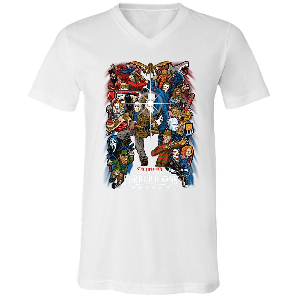 Unisex V-Neck T-Shirt - RK6G6V68 - White - 5