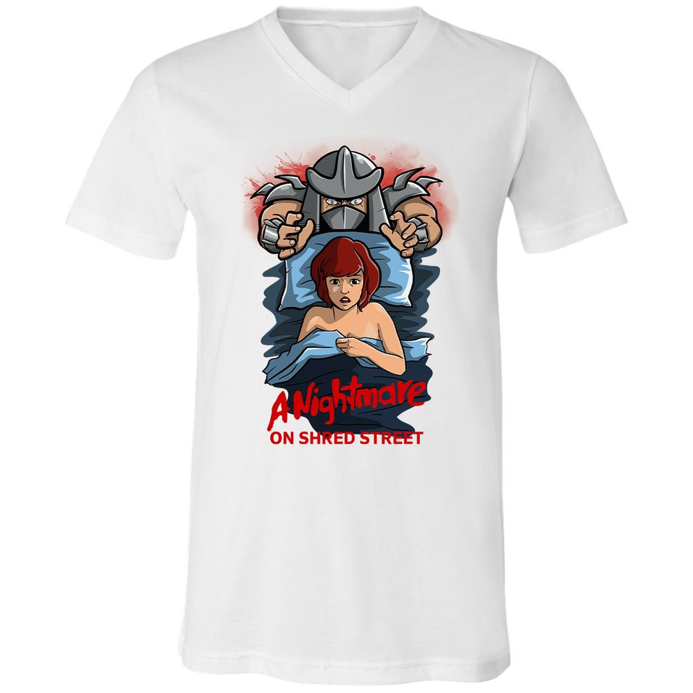 Unisex V-Neck T-Shirt - QJRTN22J - White - 5