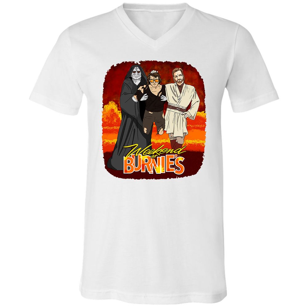 Unisex V-Neck T-Shirt - WW19K4FK - White - 5