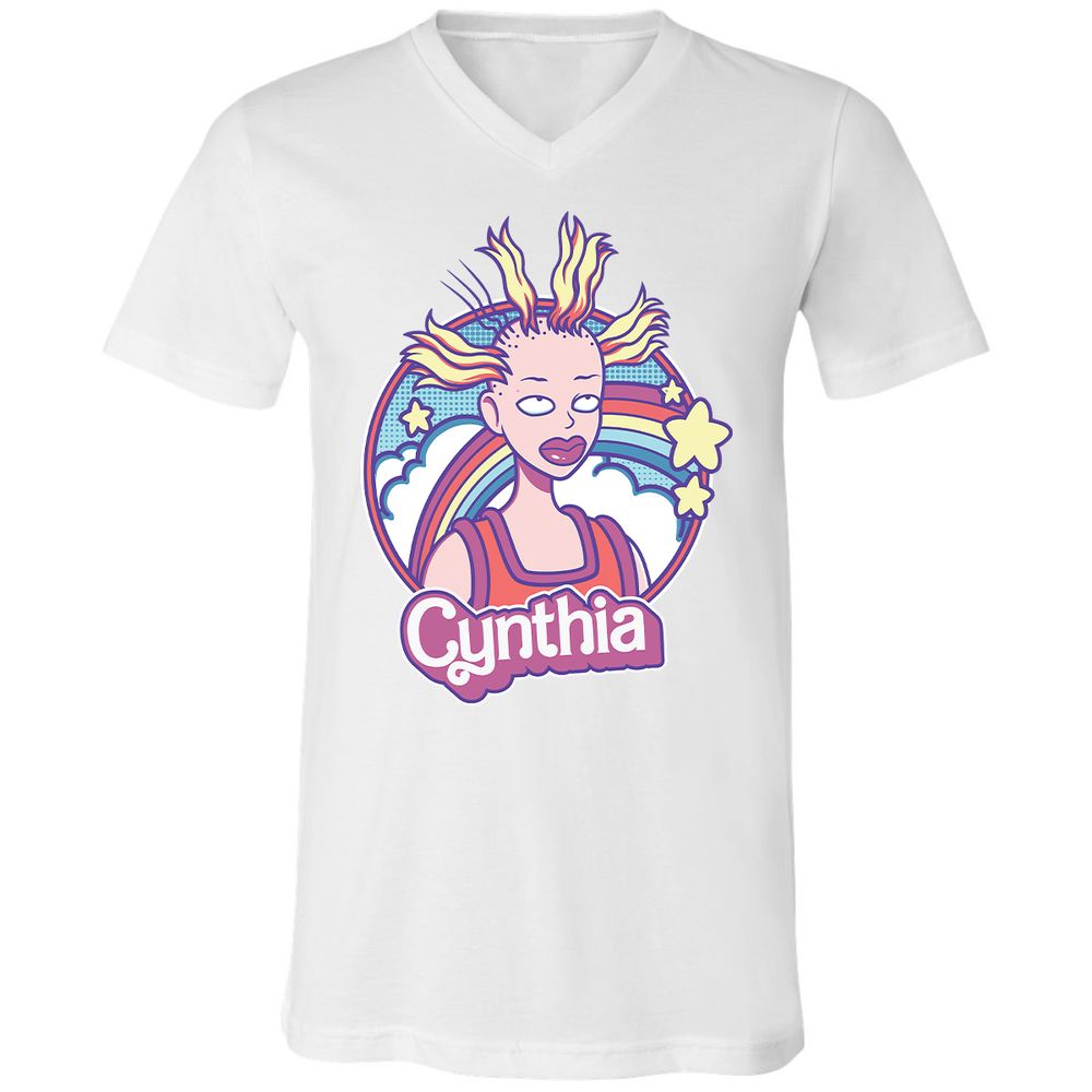 Unisex V-Neck T-Shirt - XKX7HKH4 - White - 5