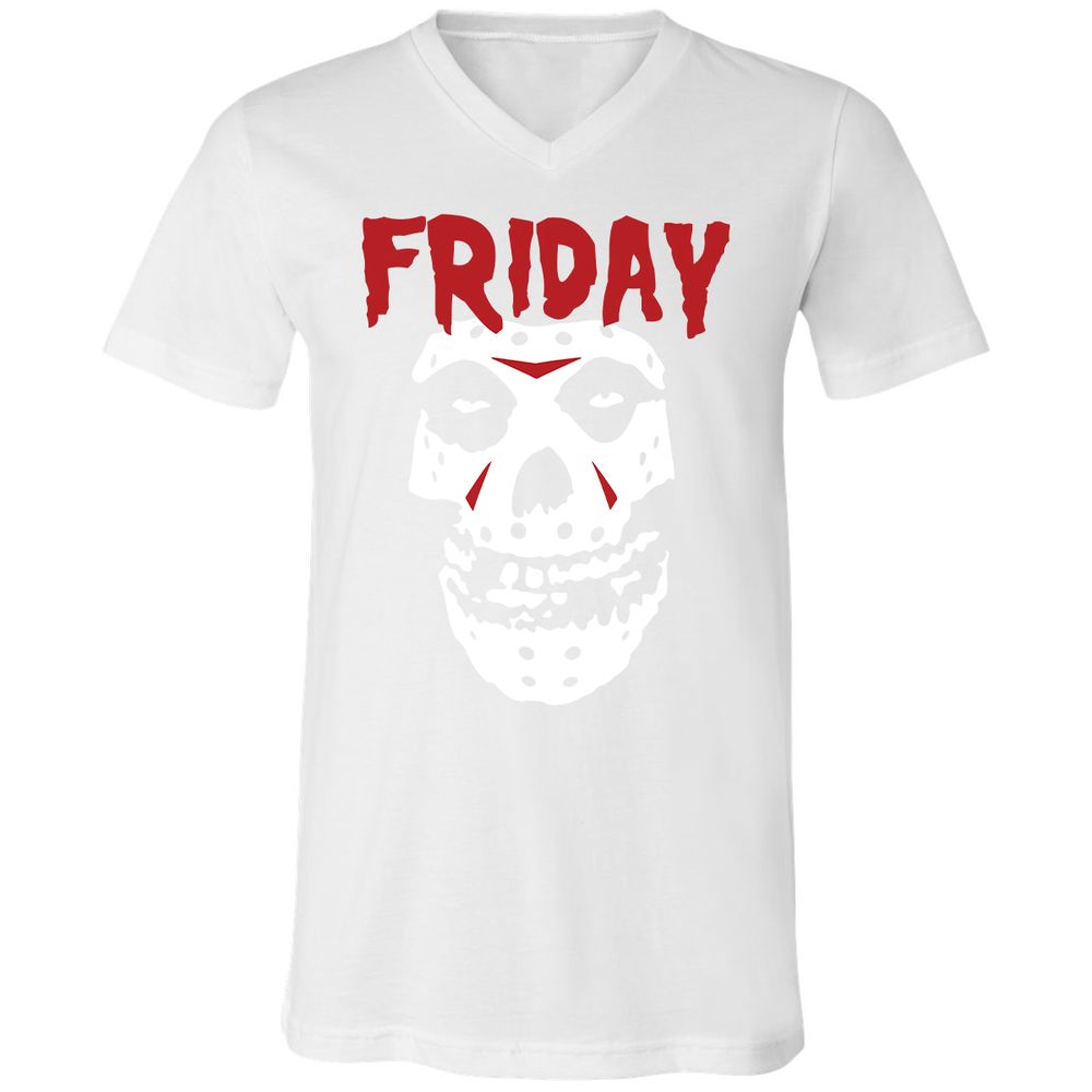 Unisex V-Neck T-Shirt - S3WWMLUY - White - 5