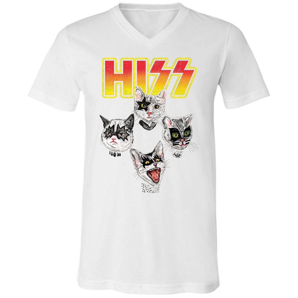 Unisex V-Neck T-Shirt - GQM746DC - White - 5