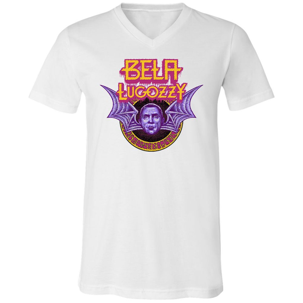 Unisex V-Neck T-Shirt - R8VCZBHF - White - 5