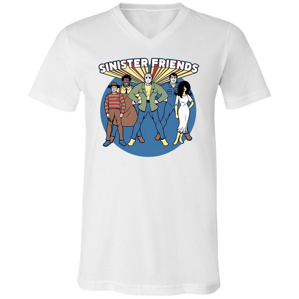 Unisex V-Neck T-Shirt - G5KAX15X - White - 5