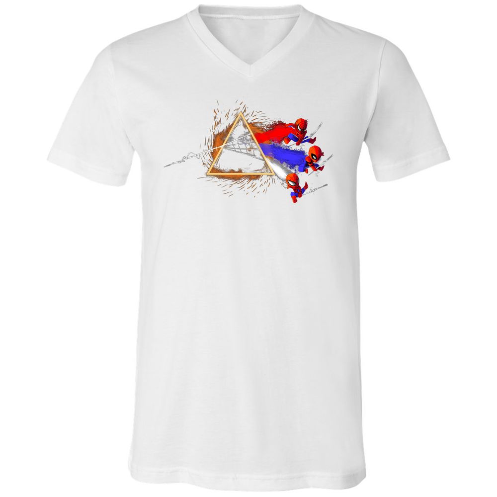 Unisex V-Neck T-Shirt - Y7VF84EQ - White - 5