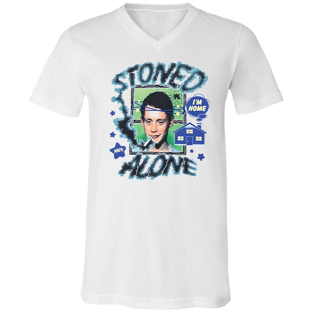 Stoned home alone - White - 5