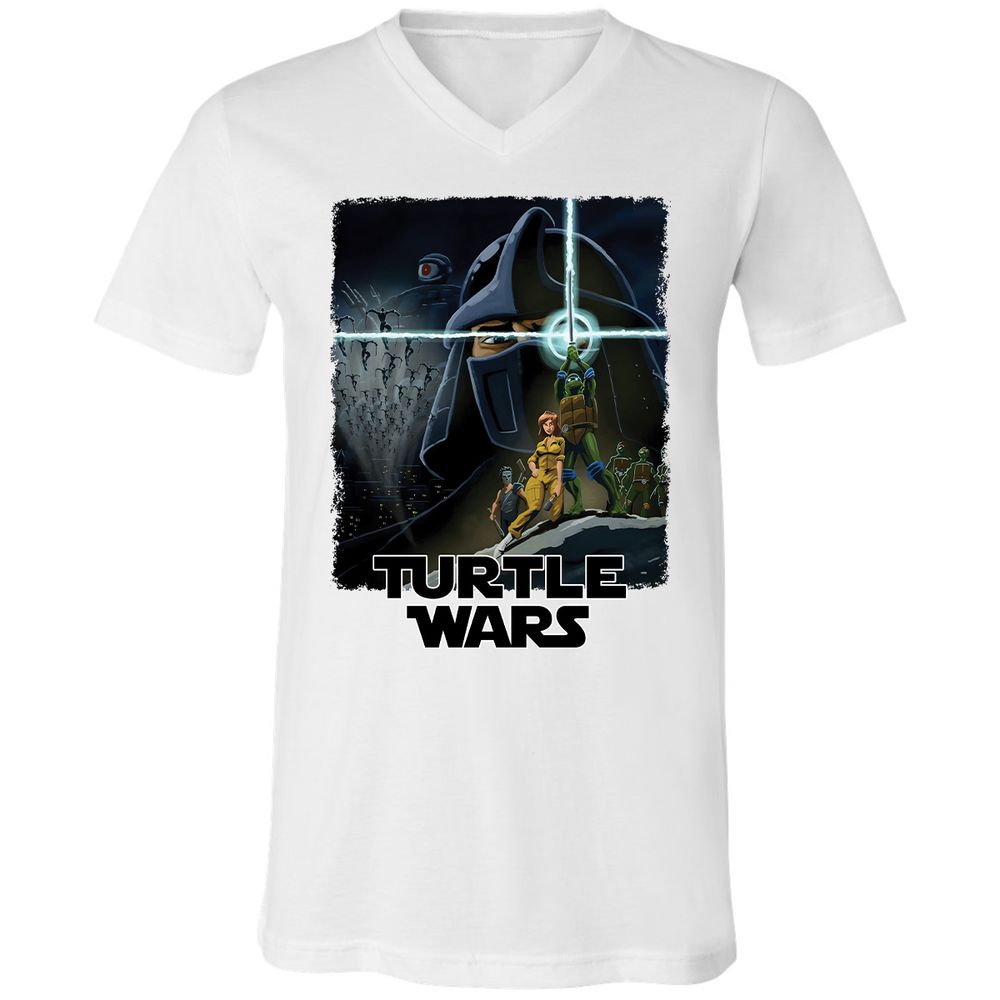 Unisex V-Neck T-Shirt - 7TR9XD6Q - White - 5