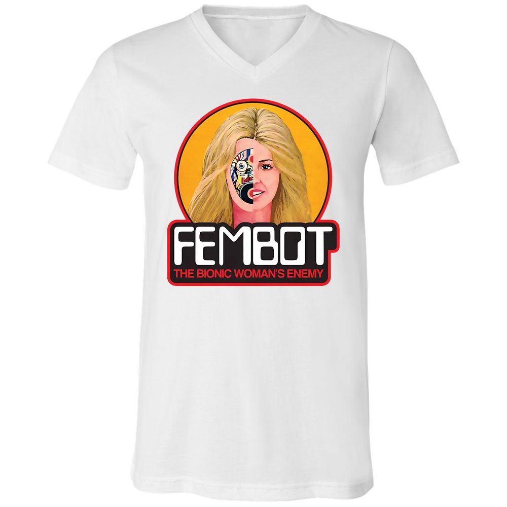 Unisex V-Neck T-Shirt - 1MANXV1W - White - 5