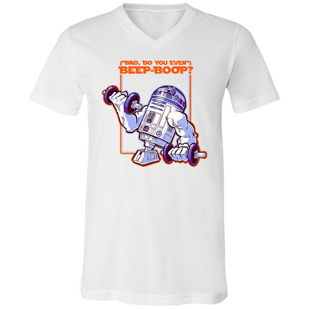 Unisex V-Neck T-Shirt - S72EU9YA - White - 5