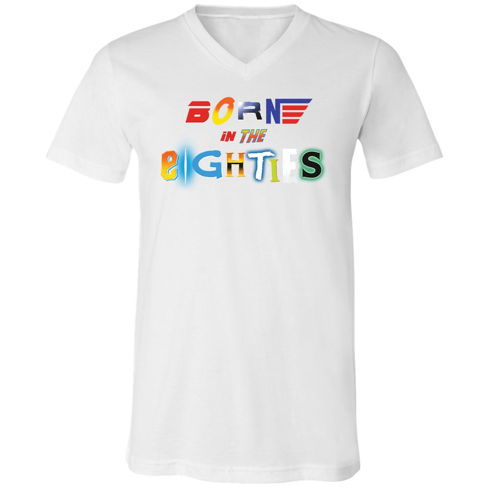 Unisex V-Neck T-Shirt - 92PDAUDL - White - 5