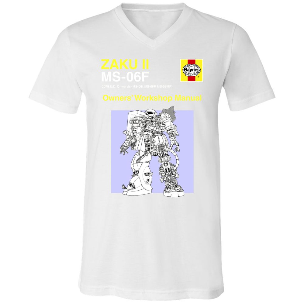 Unisex V-Neck T-Shirt - KGRD4GTQ - White - 5