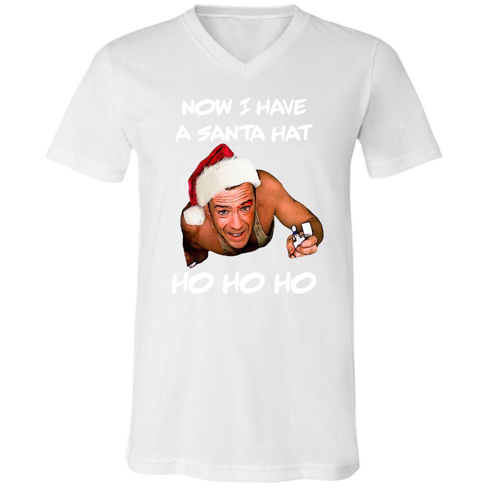 Unisex V-Neck T-Shirt - 2V6QZD4C - White - 5