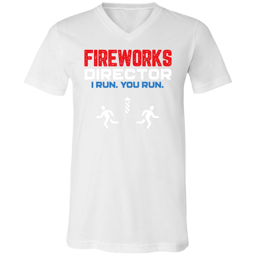 Unisex V-Neck T-Shirt - 4EYK2BYB - White - 5