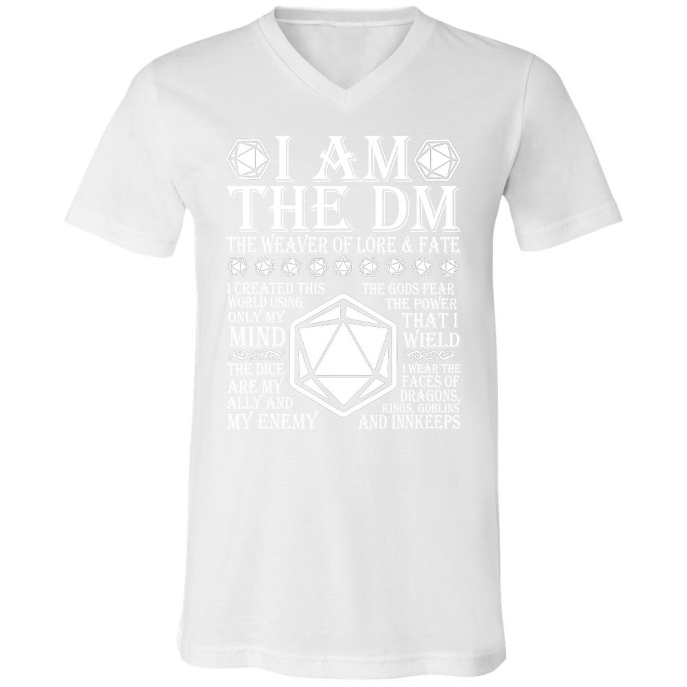 Unisex V-Neck T-Shirt - ED65QE7S - White - 5