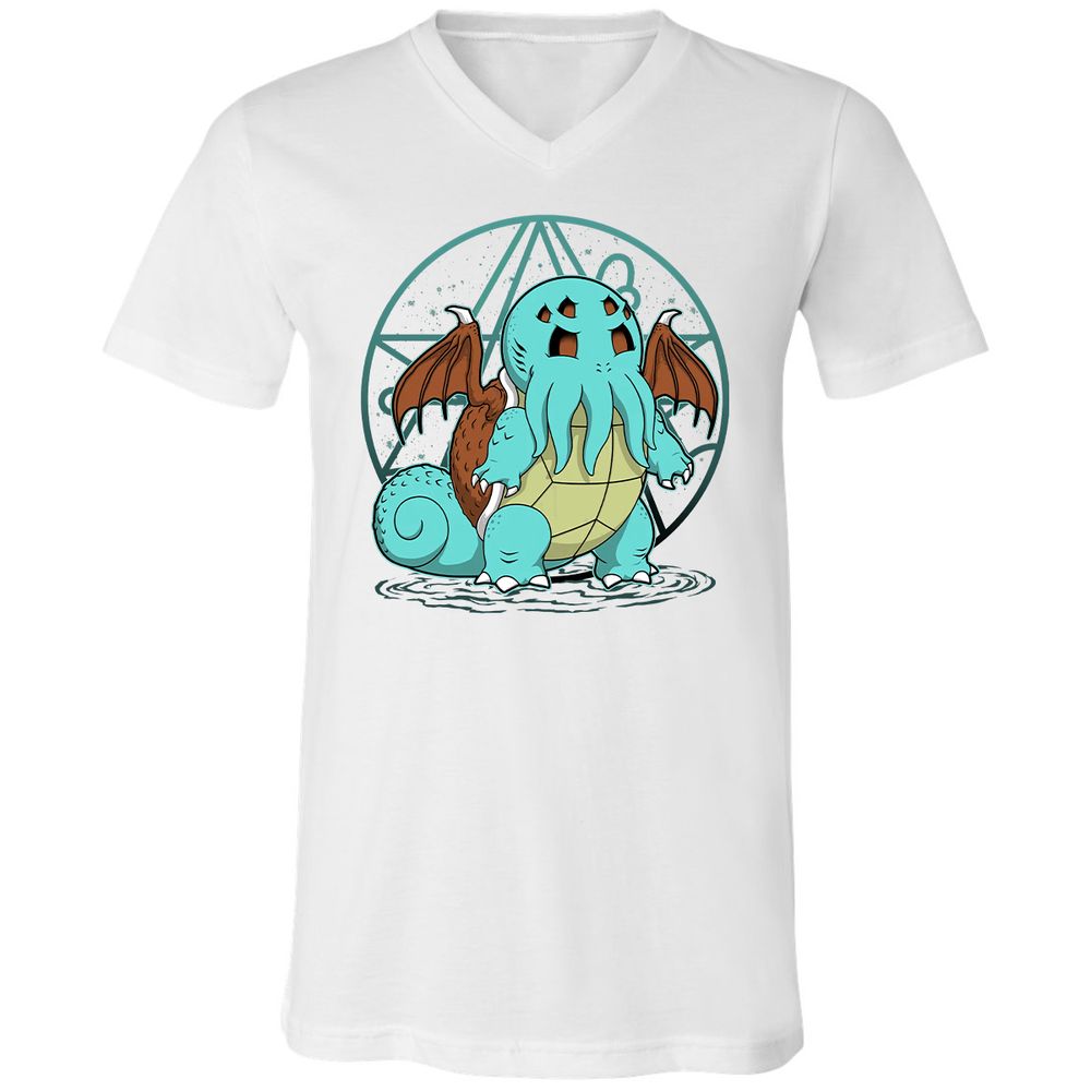 Unisex V-Neck T-Shirt - H94X349Q - White - 5