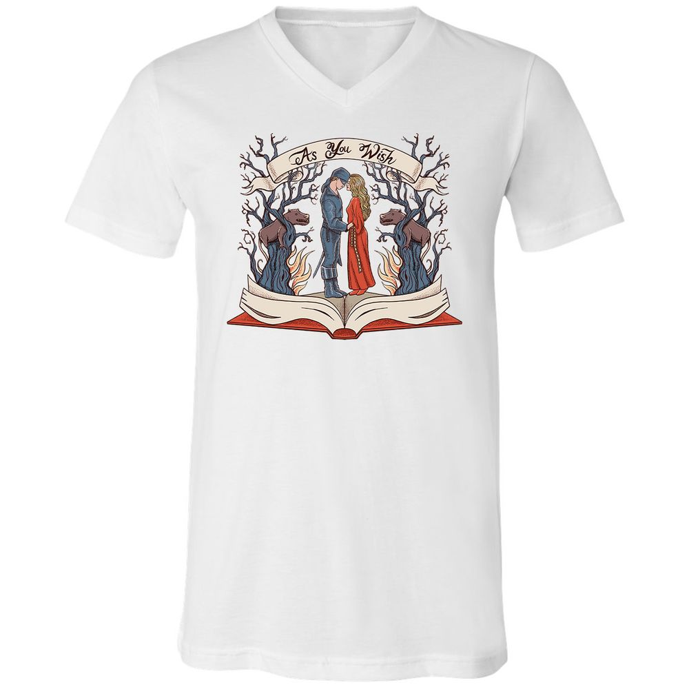 Unisex V-Neck T-Shirt - 1TPBB7LY - White - 5