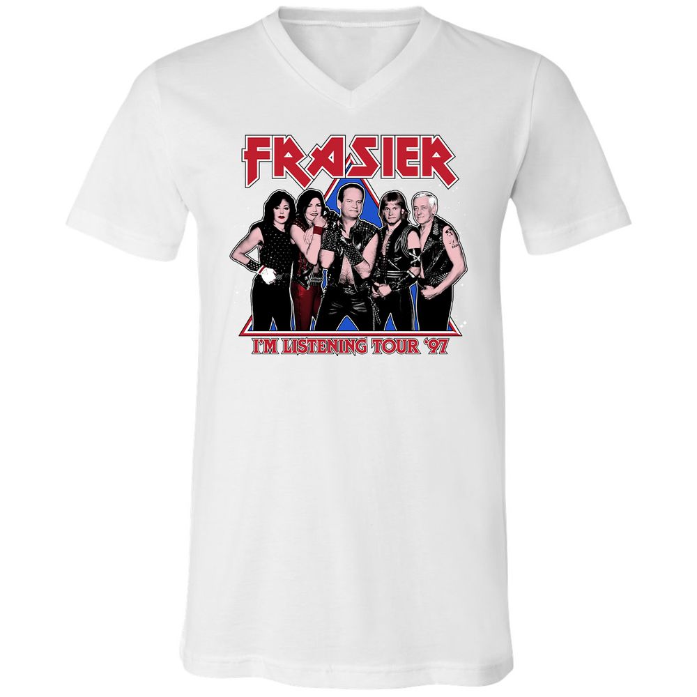 Unisex V-Neck T-Shirt - 875MG6PD - White - 5