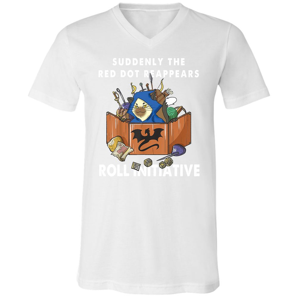 Unisex V-Neck T-Shirt - RWCTBEAH - White - 5