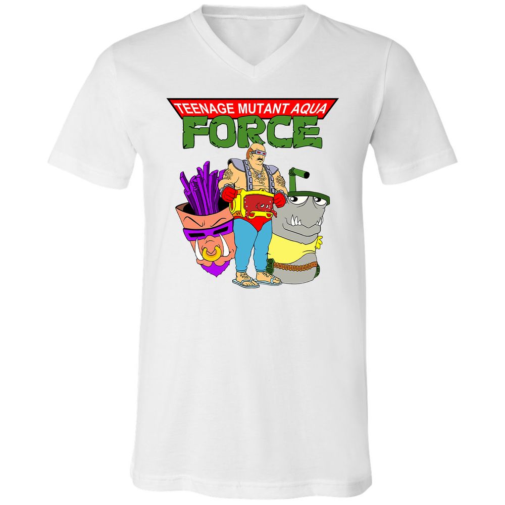 Unisex V-Neck T-Shirt - ZG72MDDD - White - 5