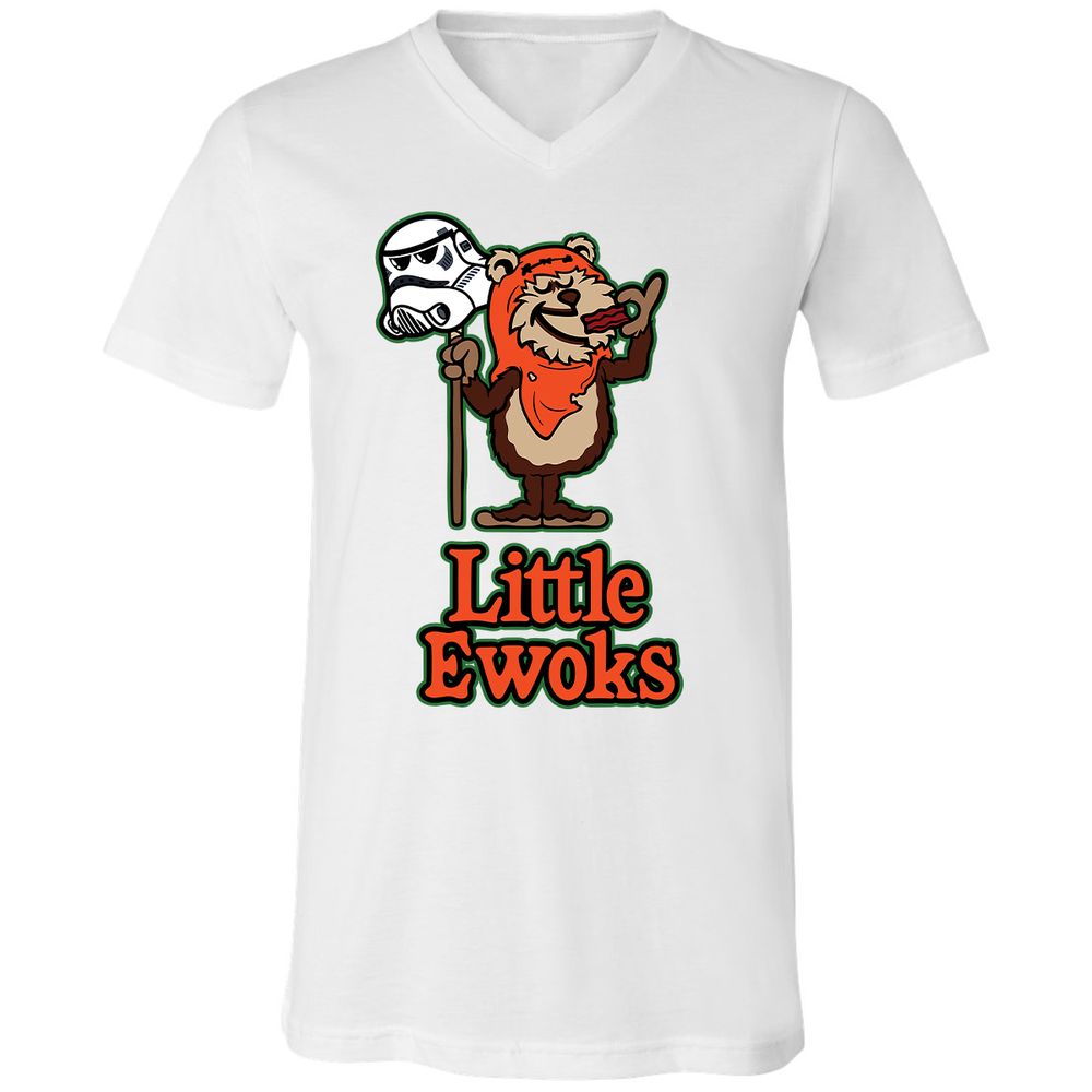 Unisex V-Neck T-Shirt - U4CDFAC2 - White - 5