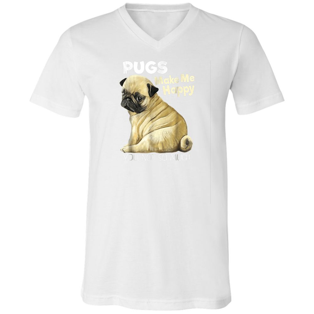 Unisex V-Neck T-Shirt - 23DFX8YW - White - 5