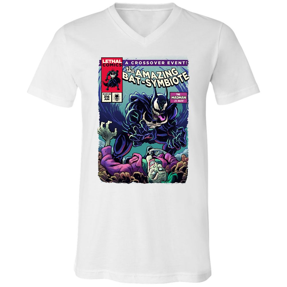 Unisex V-Neck T-Shirt - L9UWQ1BH - White - 5