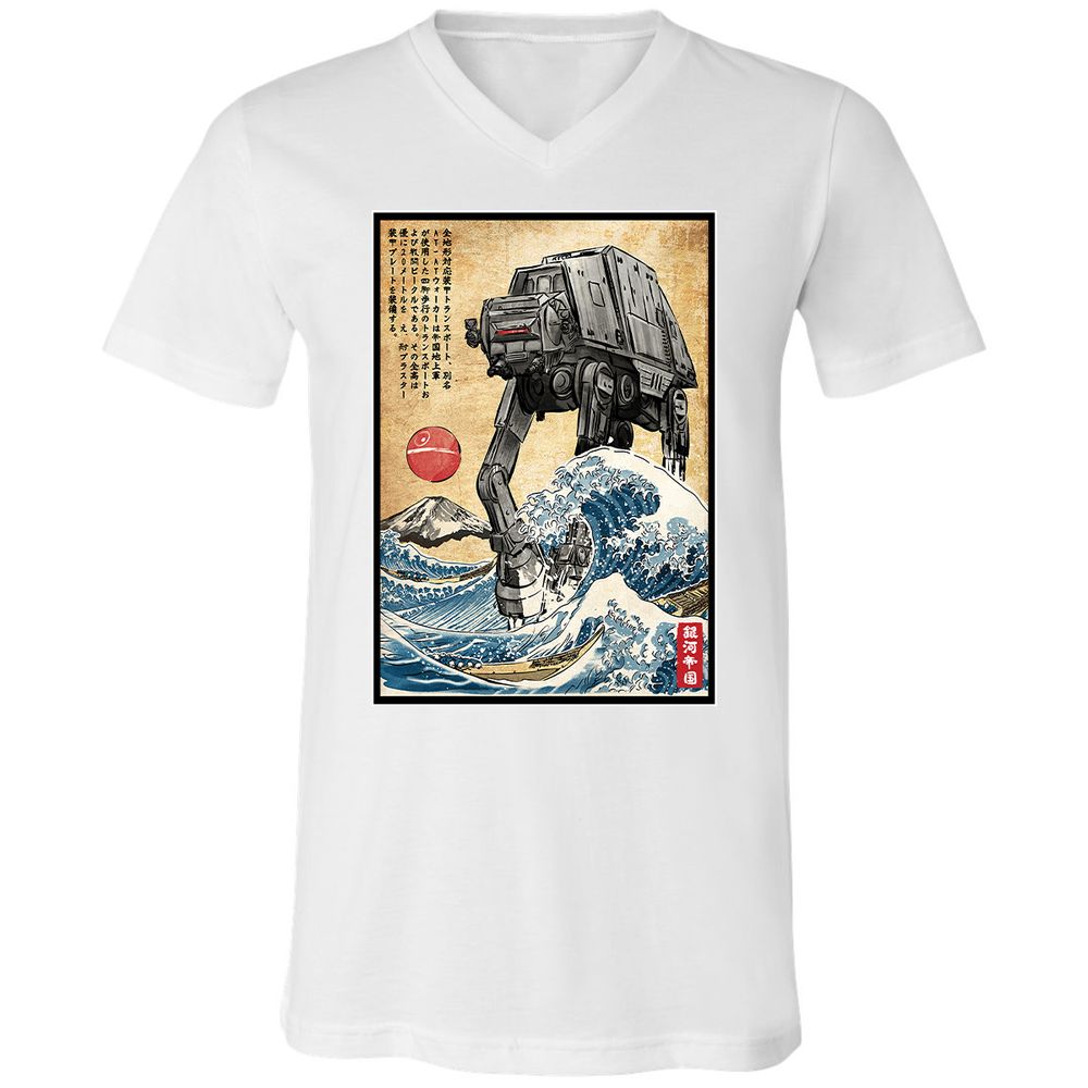 Unisex V-Neck T-Shirt - 1WDUXCHA - White - 5