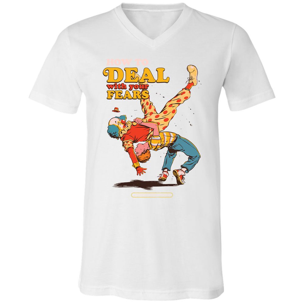 Unisex V-Neck T-Shirt - FRREGM8Z - White - 5