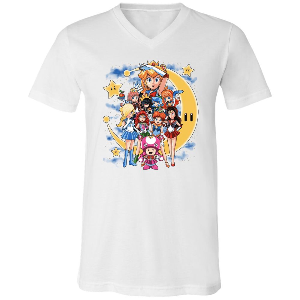 Unisex V-Neck T-Shirt - DWXWDT5J - White - 5