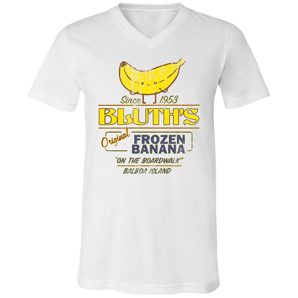 Unisex V-Neck T-Shirt - Q3KVS9Z6 - White - 5