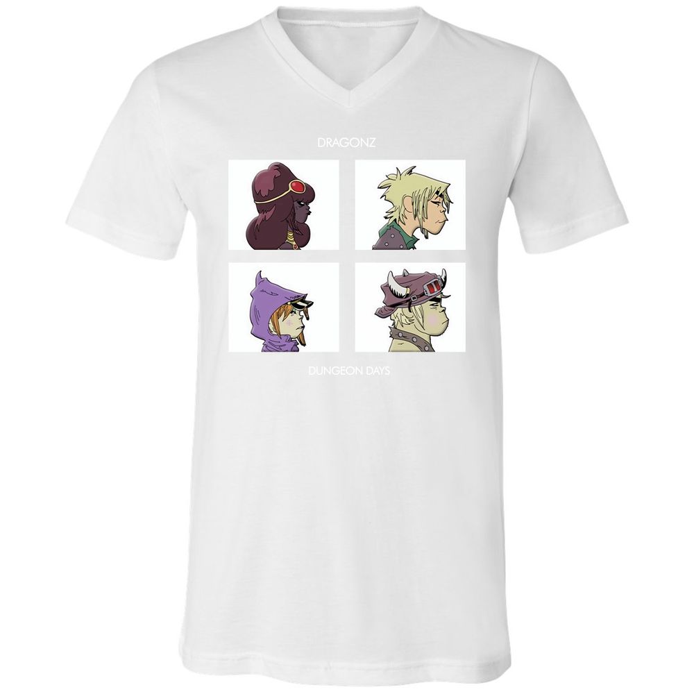 Unisex V-Neck T-Shirt - ELKSWYA3 - White - 5