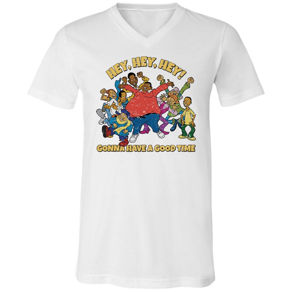 Unisex V-Neck T-Shirt - F5NE3V8L - White - 5