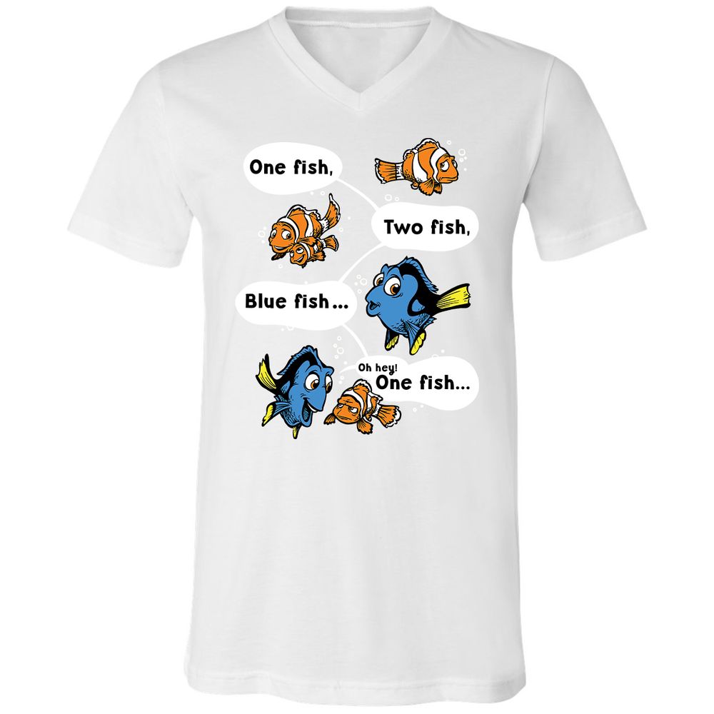 Unisex V-Neck T-Shirt - NQTXKSXD - White - 5