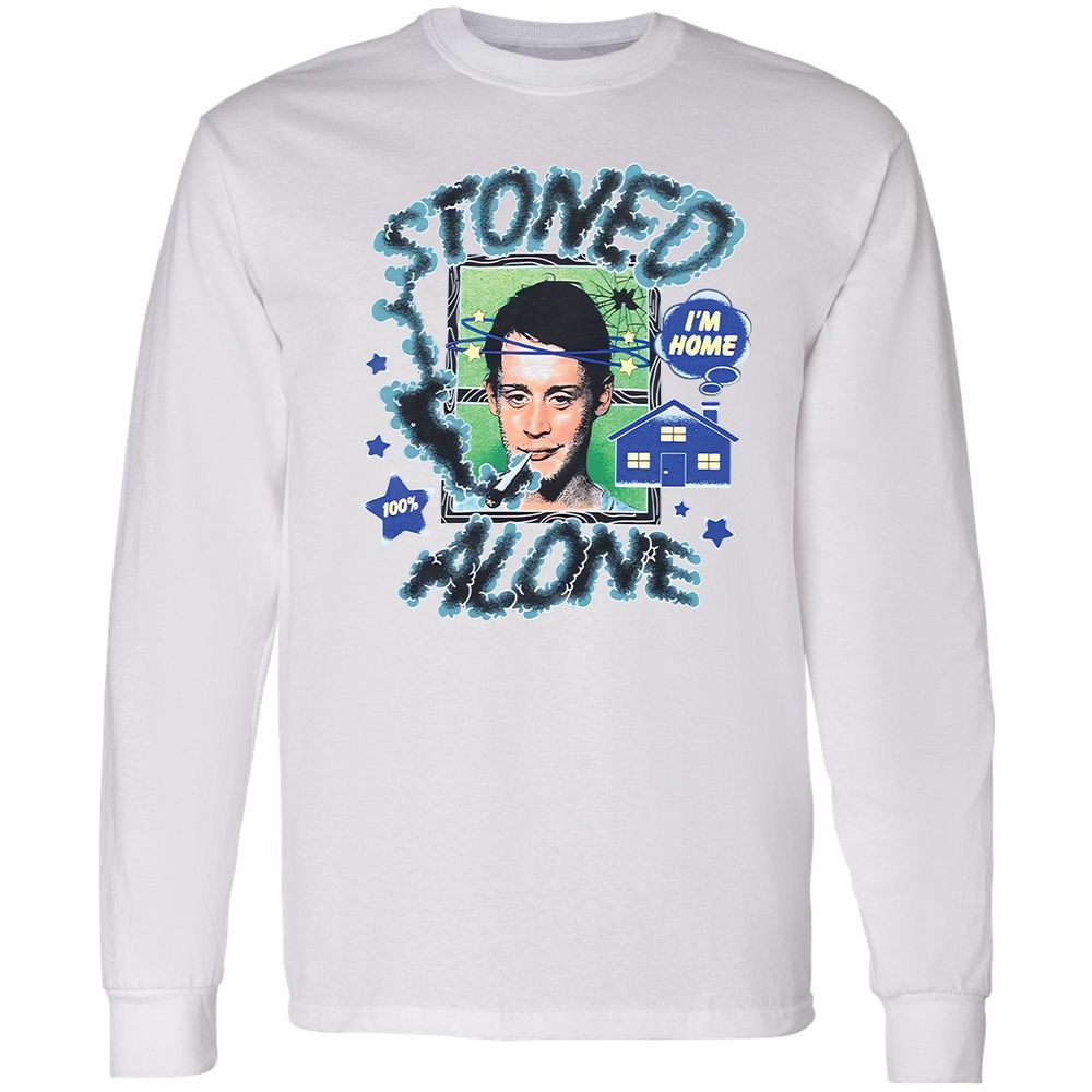 Stoned home alone - White - 5