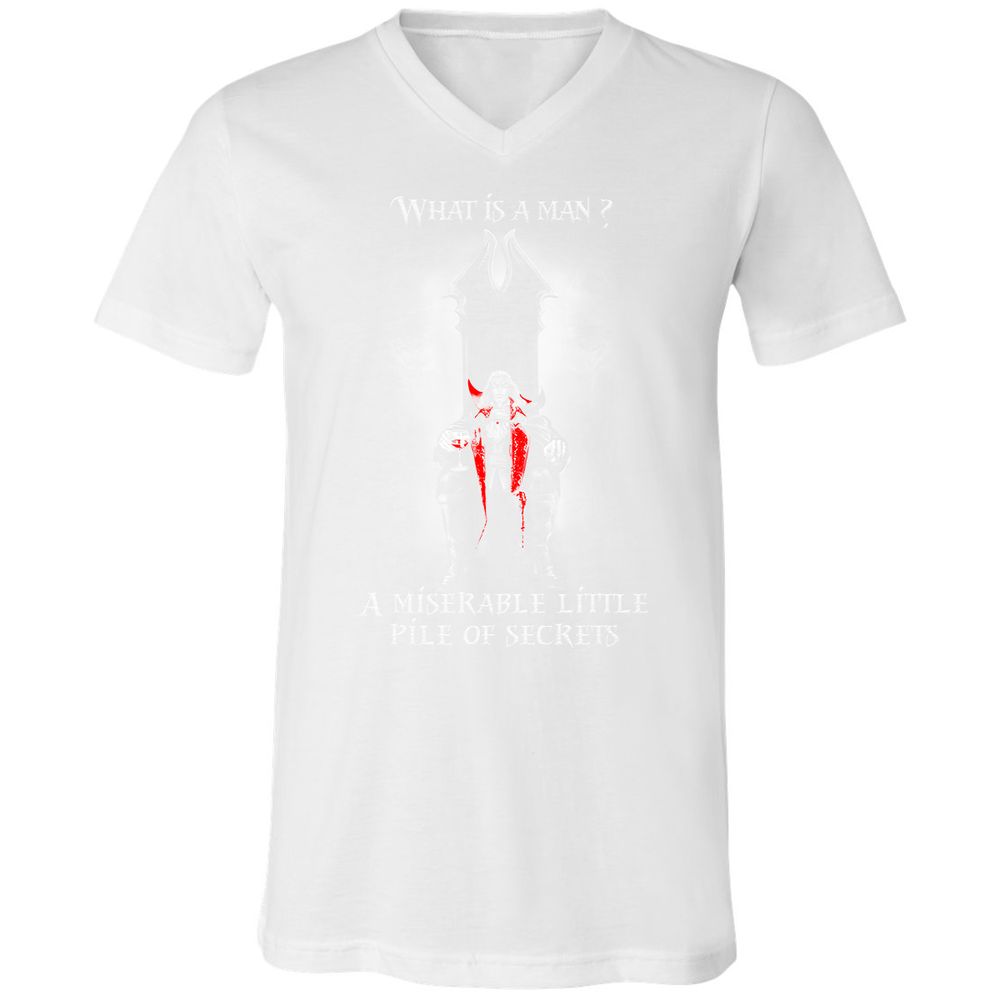 Unisex V-Neck T-Shirt - V26AQM6W - White - 5