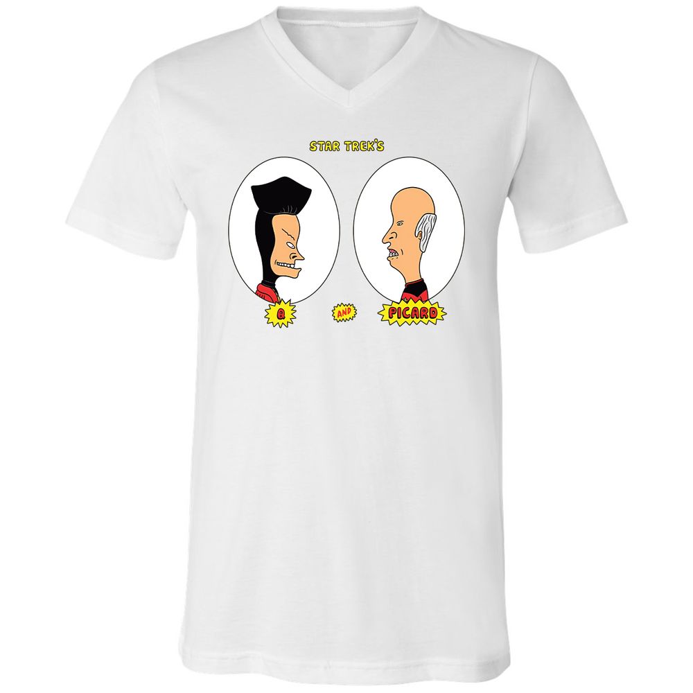 Unisex V-Neck T-Shirt - VGNDGKQP - White - 5