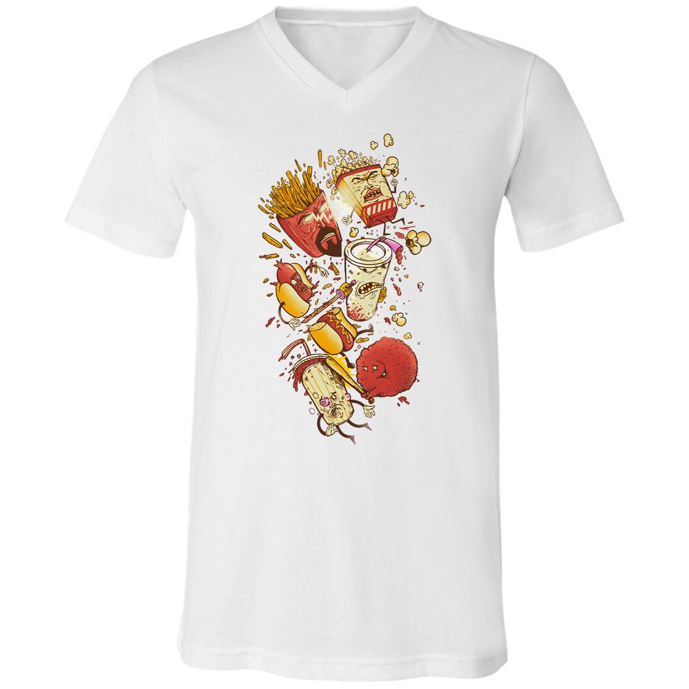 Unisex V-Neck T-Shirt - EFBJG8E1 - White - 5