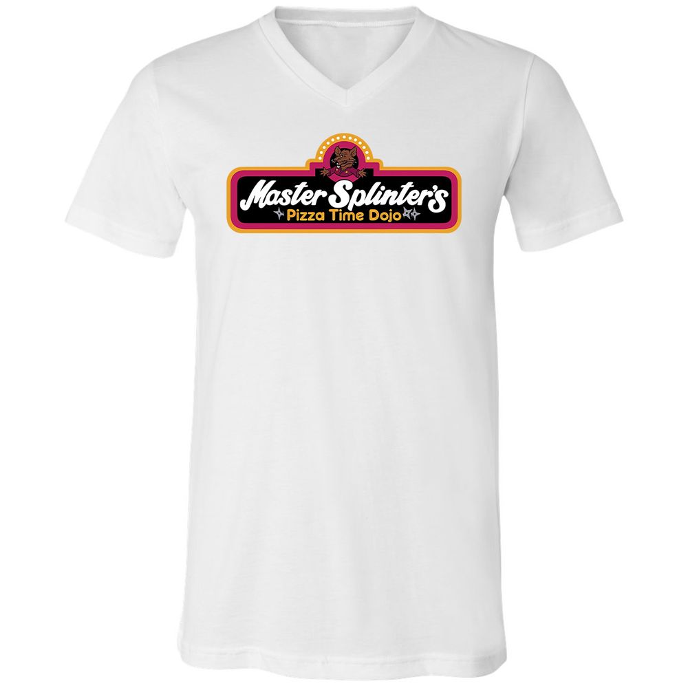 Unisex V-Neck T-Shirt - 6ZT77D7D - White - 5