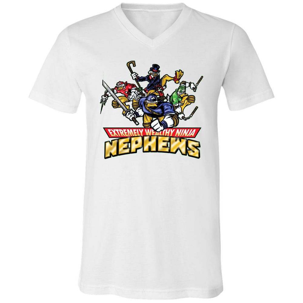 Unisex V-Neck T-Shirt - VZZY31PT - White - 5