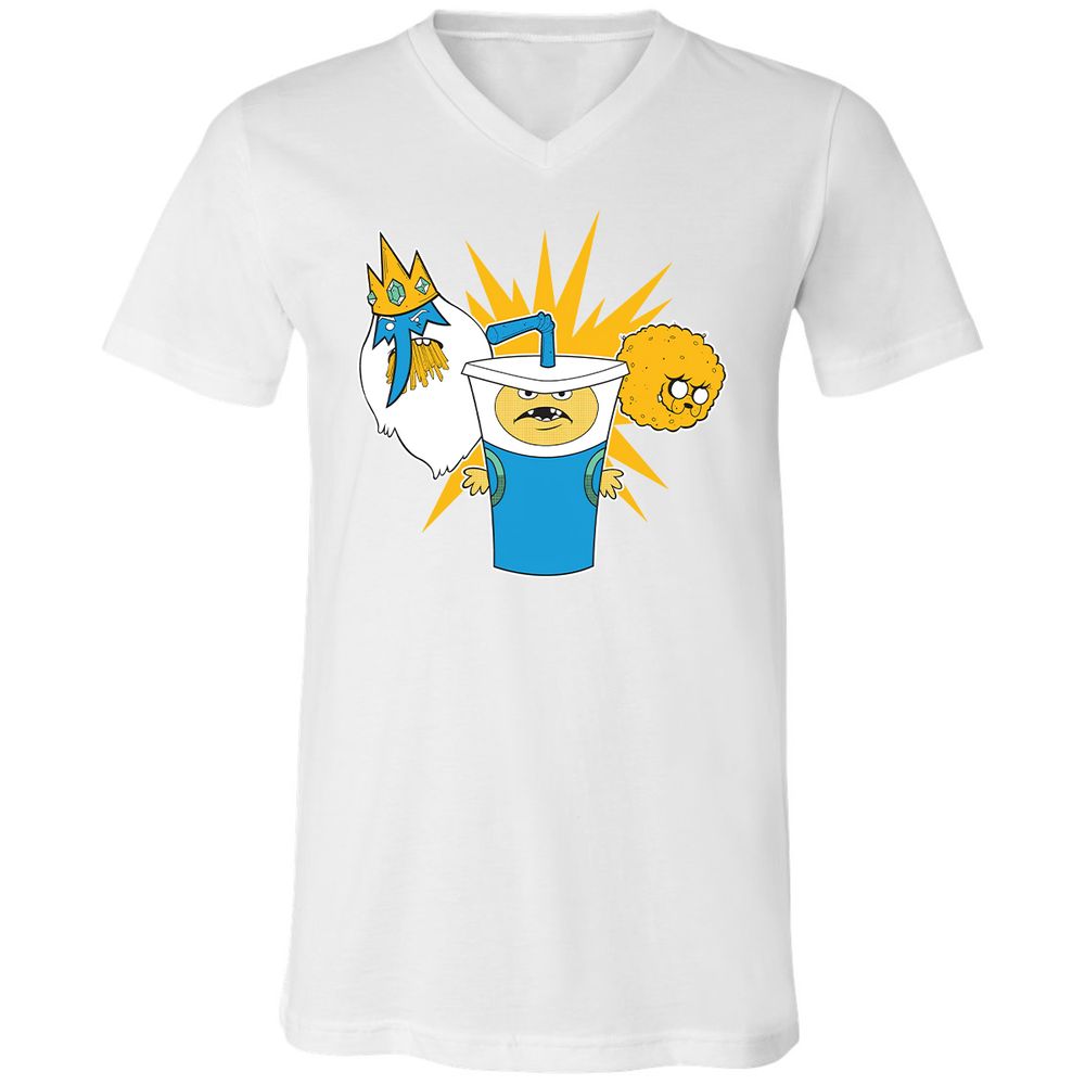Unisex V-Neck T-Shirt - 2EDM1DWG - White - 5