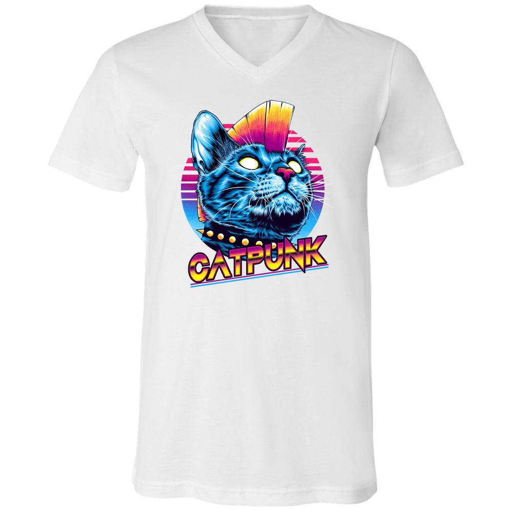 Unisex V-Neck T-Shirt - RL15KK8H - White - 5